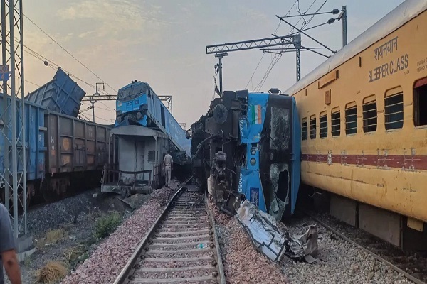 Rail accident in Punjab, collision between goods train and passenger train